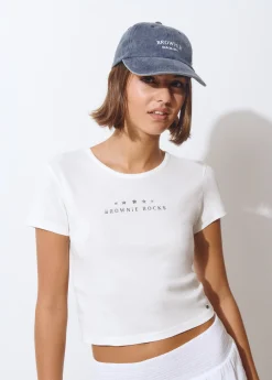 Gorra algodón bordada