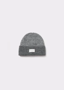 Gorro bicolor canalé lurex