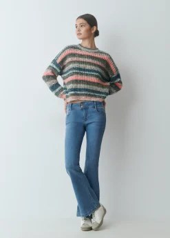 Jeans campana cintura ancha