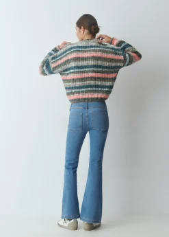 Jeans campana cintura ancha