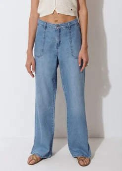 Jeans culotte aperturas