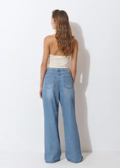 Jeans culotte aperturas