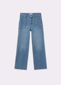 Jeans culotte aperturas