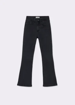 Jeans flare cropped brillantes