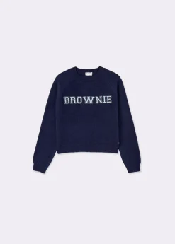 Jersey brownie bordado