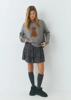 Jersey brownie bordado