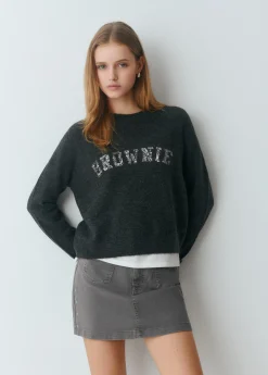 Jersey brownie lentejuelas