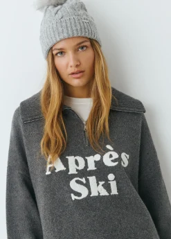 Jersey cremallera bordado