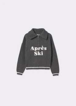 Jersey cremallera bordado