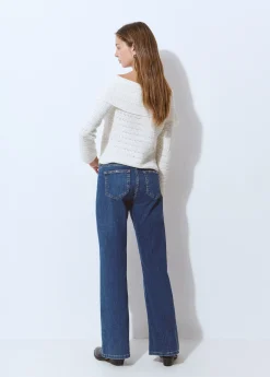 Jersey cruzado botones calado