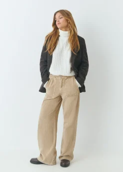 Jersey cuello alto trenzas