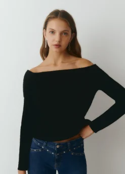 Jersey cuello bardot