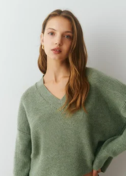 Jersey cuello pico básico