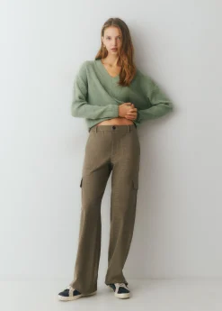 Jersey cuello pico básico