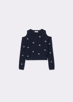 Jersey hombros descubiertos estrellas