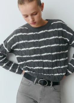 Jersey trenzas rayas