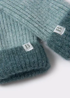 Mitón bicolor lurex