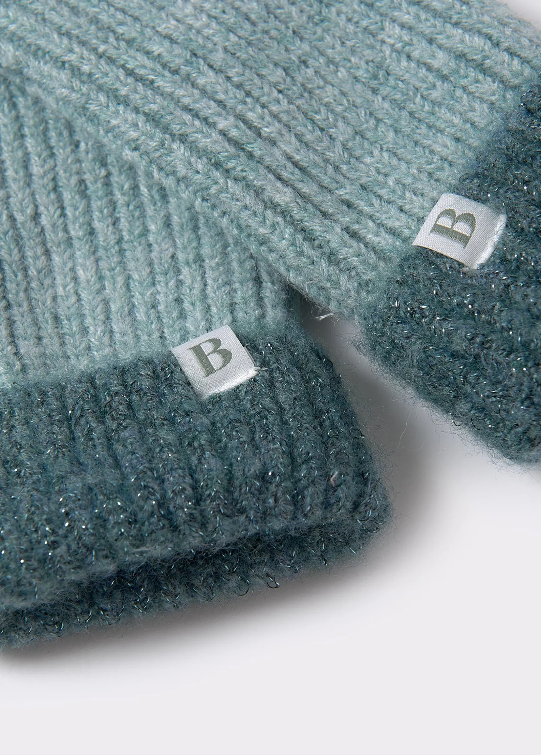 Mitón bicolor lurex