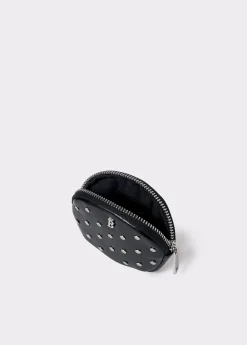 Monedero redondo tachas