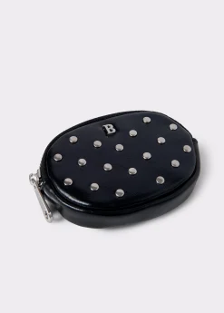 Monedero redondo tachas