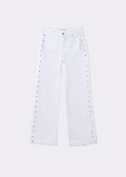 Pantalón culotte bordado estrellas