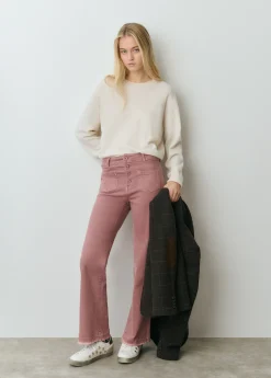 Pantalón culotte botones frontales