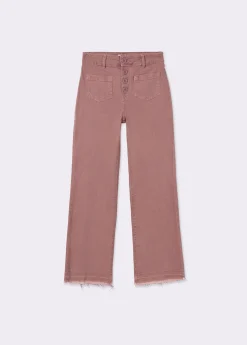 Pantalón culotte botones frontales