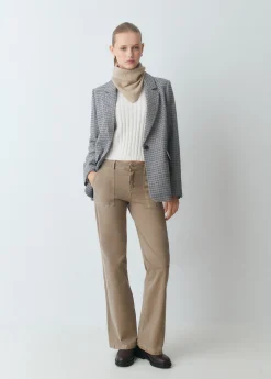 Pantalón culotte con bolsillos frontales