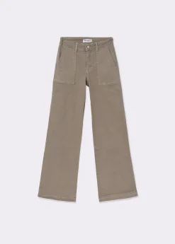 Pantalón culotte con bolsillos frontales