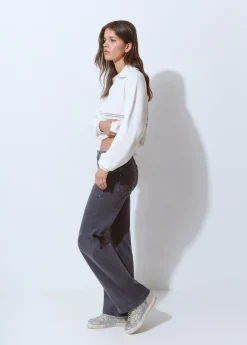 Pantalón culotte tachas