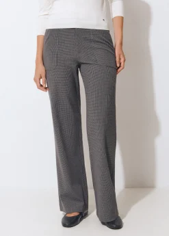 Pantalón flare cuadrito