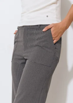 Pantalón flare cuadrito