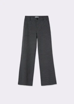 Pantalón flare cuadrito