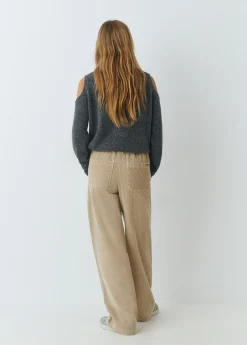 Pantalón pana recto