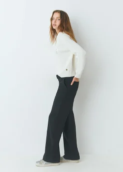 Pantalón recto con cinturón