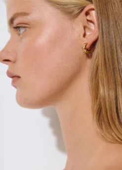 Pendientes aro circonita