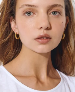 Pendientes aro entrelazado