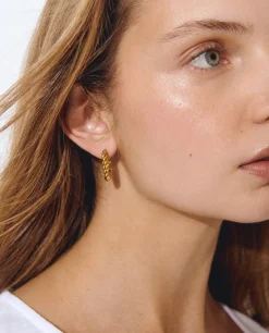 Pendientes aro entrelazado