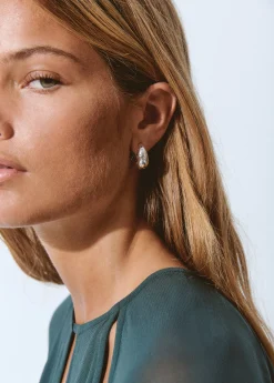 Pendientes aro incrustaciones