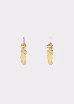 Pendientes largos chapas grabadas