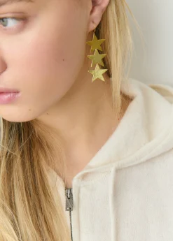 Pendientes largos estrellas