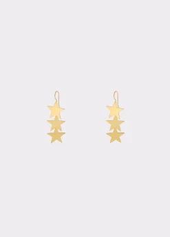 Pendientes largos estrellas