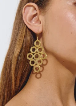 Pendientes rombos aros