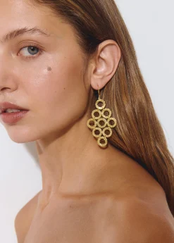 Pendientes rombos aros