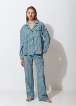 Pijama largo estampado