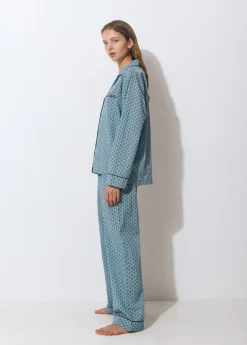 Pijama largo estampado