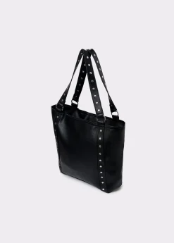 Shopper negro tachas