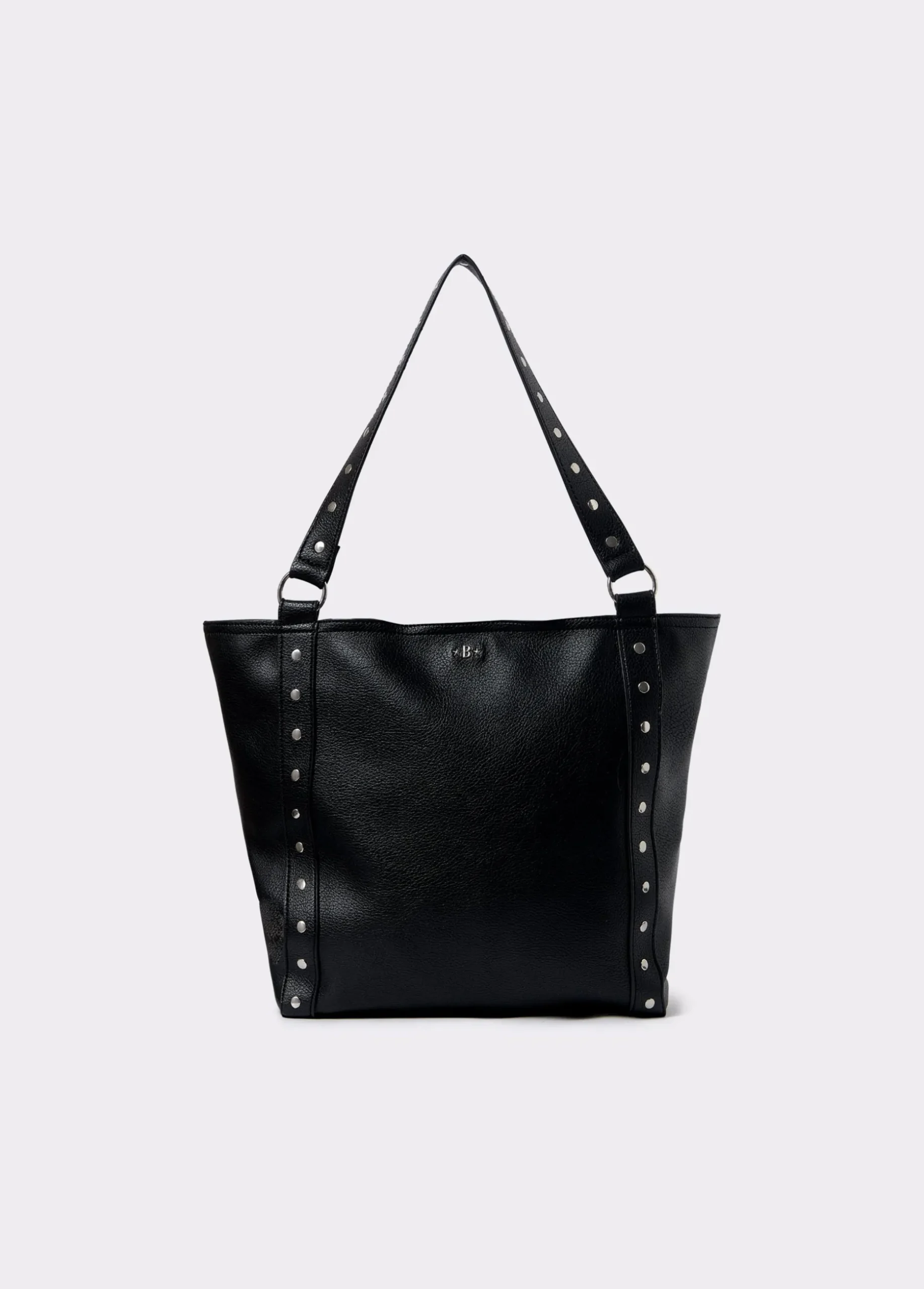 Shopper negro tachas