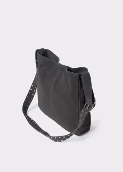 Shopper piel correa tachas