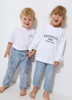 Sudadera bordada manga ranglan kids